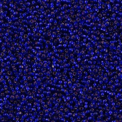 Miyuki Round Seed Bead 15/0 Silver Lined Dark Cobalt 2-inch Tube (1427)