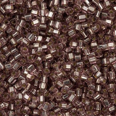 Miyuki 1.8mm Cube Seed Bead Silver Lined Amethyst 8g Tube (12)