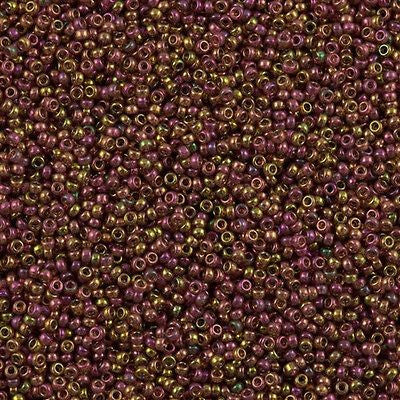 Miyuki Round Seed Bead 15/0 Rose Gold Luster 2-inch Tube (301)