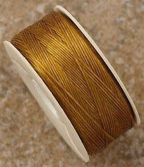 Size B Nymo Nylon Yellow Gold Thread 72 yrd bobbin