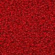 Miyuki Round Seed Bead 15/0 Semi Matte Opaque Dyed Bright Red 2-inch Tube (1684)