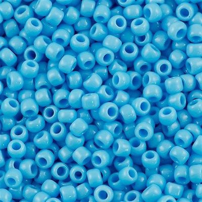 Toho Round Seed Beads 6/0 Opaque Spring Blue 2.5-inch tube (43)