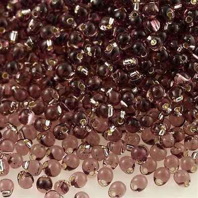 Miyuki Drop Fringe Seed Bead Silver Lined Amethyst 24g Tube (12)