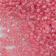 Miyuki Triangle Seed Bead 8/0 Inside Color Lined Pink 23g Tube (1109)