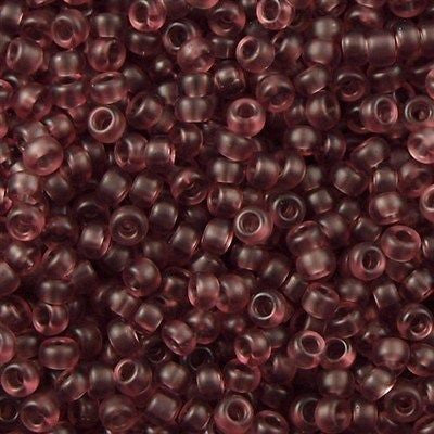 Miyuki Round Seed Bead 11/0 Transparent Semi Matte Amethyst 22g Tube (2401SF)