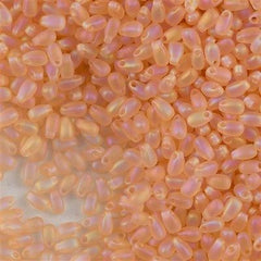 Miyuki Long Drop Seed Bead Transparent Matte Light Peach AB 24g Tube (2132F)