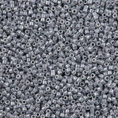 25g Miyuki Delica Seed Bead 11/0 Opaque Luster Ghost Grey DB1570