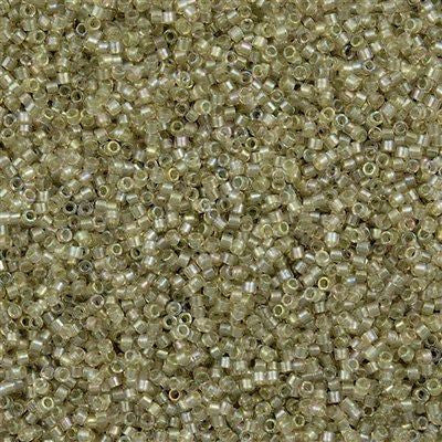Miyuki Delica Seed Bead 11/0 Light Olive Creme 2-inch Tube DB1766