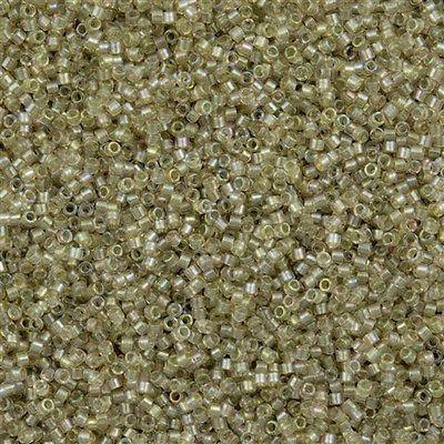 25g Miyuki Delica Seed Bead 11/0 Light Olive Creme DB1766
