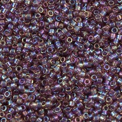 Miyuki Delica Seed Bead 11/0 Transparent Lilac AB 2-inch Tube DB173