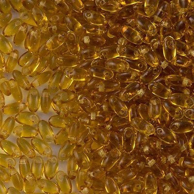 Czech Rizo 2.5x6mm Beads Topaz 21g Tube (10060)