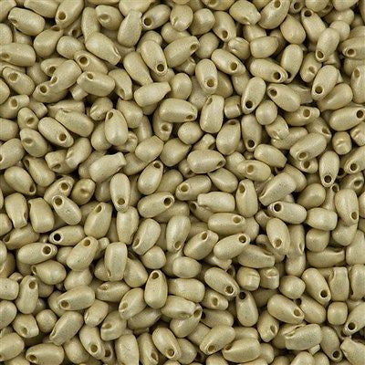 Miyuki Long Drop Seed Bead Duracoat Matte Galvanized Silver 24g Tube (4201F)