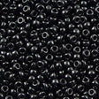Miyuki Round Seed Bead 6/0 Opaque Black 20g Tube (401)