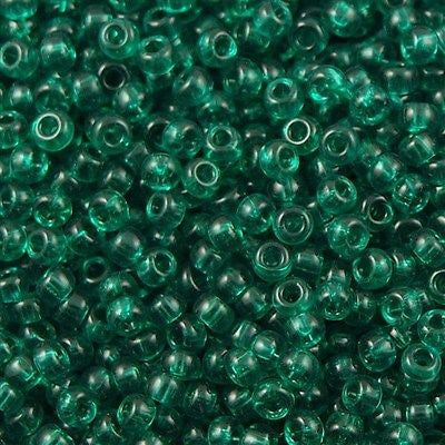 Miyuki Round Seed Bead 8/0 Transparent Dark Green 22g Tube (147)