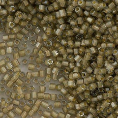 Toho Hex Seed Bead 11/0 Inside Color Lined Sand Crystal 2.5 inch Tube Tube (369)