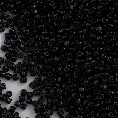 Miyuki Triangle Seed Bead 10/0 Opaque Black 10g (401)