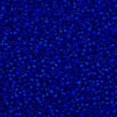Miyuki Delica Seed Bead 11/0 Matte Transparent Cobalt 2-inch Tube DB748