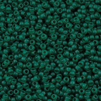 Miyuki Round Seed Bead 8/0 Matte Dark Green 22g Tube (147F)