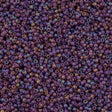 Miyuki Round Seed Bead 15/0 Matte Dark Smoky Amethyst AB 2-inch Tube (153FR)