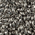 Miyuki Long Magatama Seed Bead Palladium Plated 15g LM-194