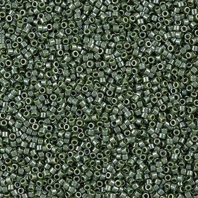 Miyuki Delica Seed Bead 11/0 Opaque Luster Avocado Green 2-inch Tube DB1566