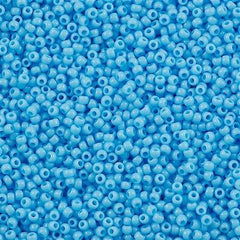 Toho Round Seed Bead 11/0 Opaque Spring Blue 2.5-inch Tube (43)