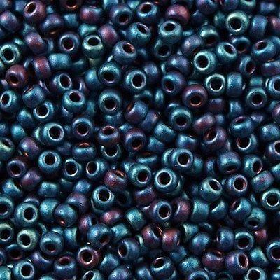 50g Miyuki Round Seed Bead 11/0 Matte Metallic Indigo (2018)