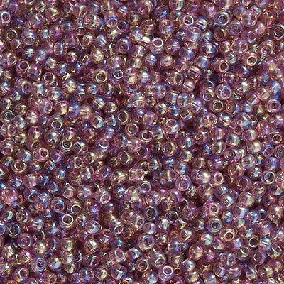 50g toho Round Seed Bead 8/0 Transparent Light Amethyst AB (166)