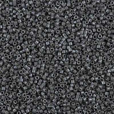 Miyuki Delica Seed Bead 11/0 Opaque Slate Glazed Luster 2-inch Tube DB268