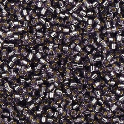 Miyuki Delica Seed Bead 11/0 Silver Lined Amethyst 7g Tube DB1205