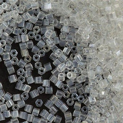 Toho Hex Seed Bead 11/0 Transparent Crystal Luster 2.5 inch Tube Tube (101)