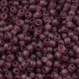 50g toho Round Seed Bead 8/0 Transparent Matte Medium Amethyst (6BF)