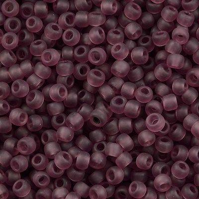 50g toho Round Seed Bead 8/0 Transparent Matte Medium Amethyst (6BF)