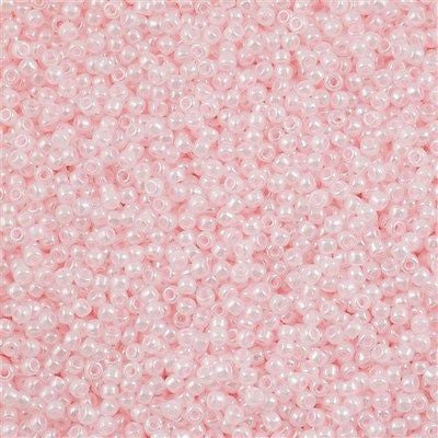 Toho Round Seed Bead 11/0 Transparent Ceylon Soft Pink 2.5-inch Tube (145L)