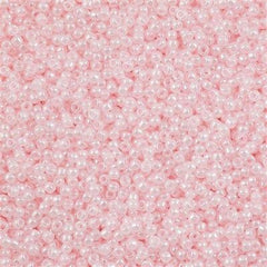 Toho Round Seed Bead 11/0 Transparent Ceylon Soft Pink 2.5-inch Tube (145L)