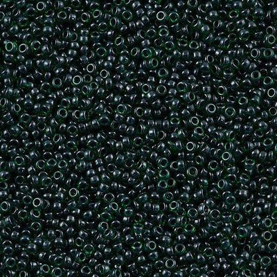 Miyuki Round Seed Bead 15/0 Inside Color Lined Emerald Luster 2-inch Tube (2241)