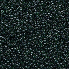 Miyuki Round Seed Bead 15/0 Inside Color Lined Emerald Luster 2-inch Tube (2241)