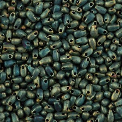Miyuki Long Drop Seed Bead Matte Metallic Patina 24g Tube (2008)