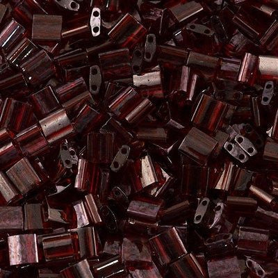 Miyuki Tila Seed Bead Ruby Gold Luster 7g Tube (304)