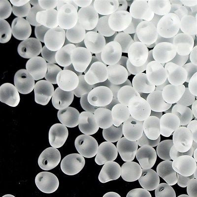 Miyuki Drop Fringe Seed Bead Matte Crystal 10g (131F)