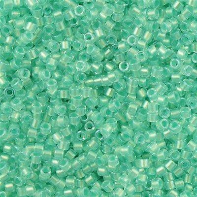 25g Miyuki Delica Seed Bead 11/0 Inside Dyed Color Crystal Mint DB1707