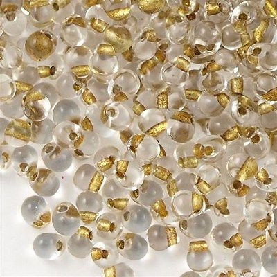 Miyuki Drop Fringe Seed Bead Gold Lined Crystal 10g (35)