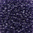 Toho Round Seed Beads 6/0 Transparent Plum 2.5-inch tube (19)