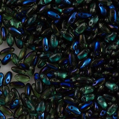 Czech Rizo 2.5x6mm Beads Peridot Azuro 15g RZ-50510AZ