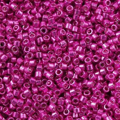Miyuki Delica Seed Bead 11/0 Galvanized Hot Pink 2-inch Tube DB425