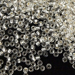 Toho Round Seed Beads 6/0 Silver Lined Transparent Crystal 2.5-inch tube (21)