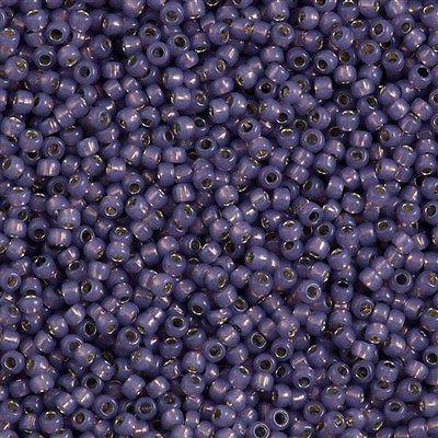 50g toho Round Seed Bead 8/0 Silver Lined Milky Lavender (2124)