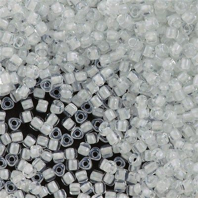 Miyuki Triangle Seed Bead 10/0 Inside Color Lined White 10g (1104)