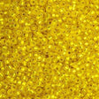 50g Miyuki Round Seed Bead 11/0 Matte Silver Lined Yellow 11-6F