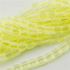 50 CzechMates 6mm Two Hole Tile Beads Jonquil T6-80130